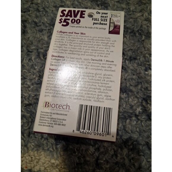 Lot of (5) 1oz lot DERMA SILK 1 MINUTE COLLAGEN LIFT COLLAGEN BOOSTER - Picture 2 of 2